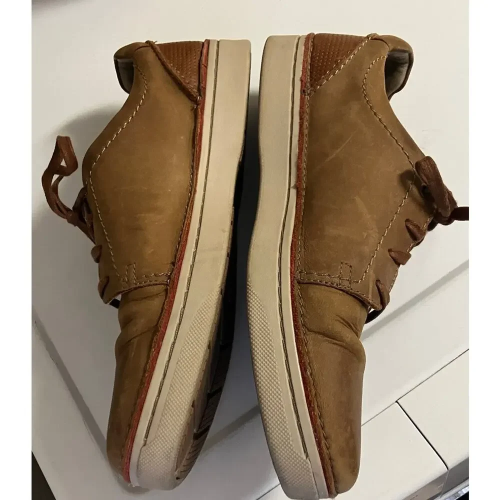 Clarks Collection Men’s 11M Brown Leather Lace Up Casual Shoes Comfort Wear‎